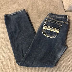 COOGI EMBROIDERED JEANS SIZE 11